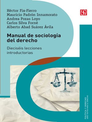 cover image of Manual de sociología del derecho
